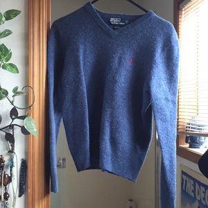 Blue Raulph Lauren Polo Wool Sweater
